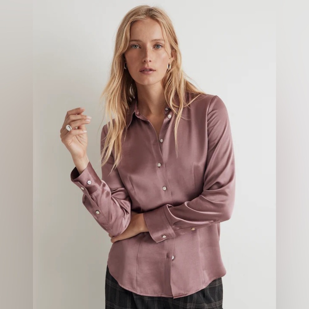 Madewell Mauve Blouse